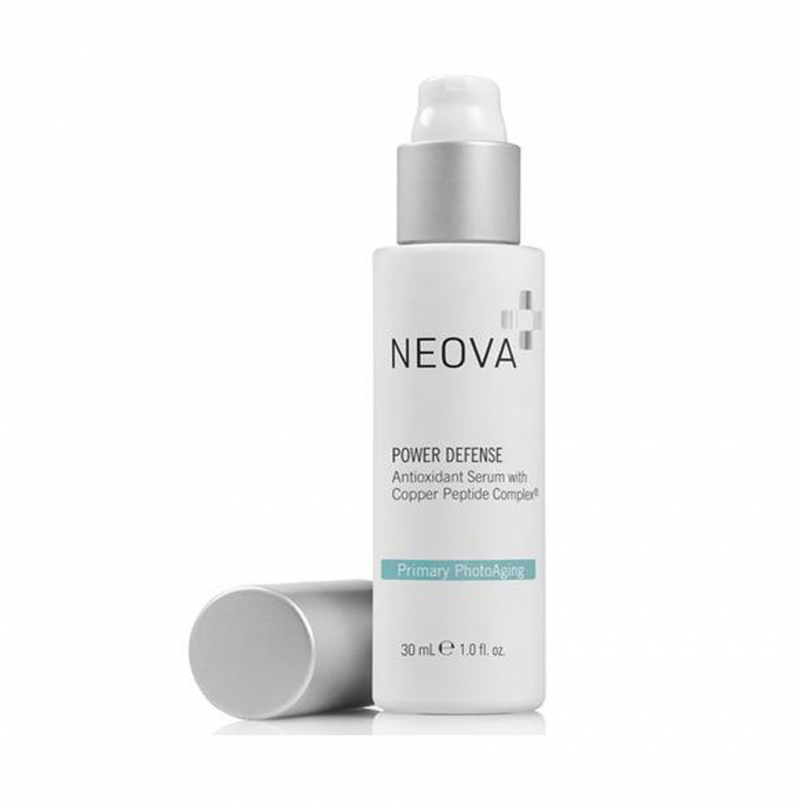 Serum tăng sinh tế bào và dưỡng trẻ hóa da Neova power defense antioxidant serum with copper peptide complex
